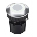 BUTTON PROTACT 230 LED WHITE ALUMINIUM