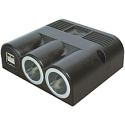 TOMADA TRIPLA SALIENTE C/ USB 12-24V/5V DC 5000mA