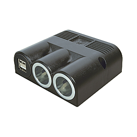 Surface Triple Socket with 2 Power Sockets 1xUSB