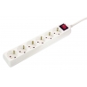 6 BLOCO TOMADAS BRANCO 1,4M H05VV-F 3G1,5 COM PRO