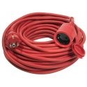Rubber cable extension 50m H05RR-F 3G1,5 red