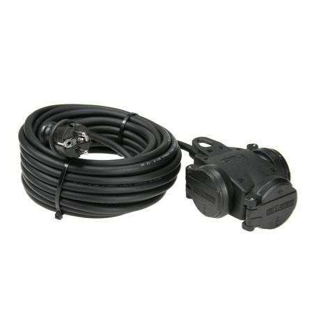 3X BORRACHA BLOCO TOMADAS 10M H05RR-F 3G1,5