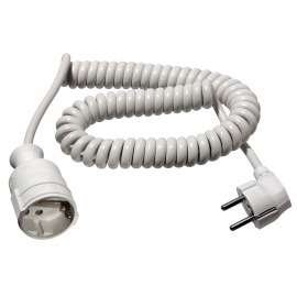 PVC SPIRAL EXTENSAO CABO H05VV-F 3G1,5 BRANCOEXPA
