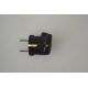 e72.1 PVC Plug Male Black IP20 16A Side wire
