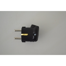 e72.1 PVC Plug Male Black IP20 16A Side wire