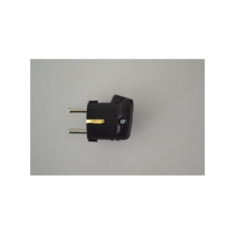e72.1 PVC Plug Male Black IP20 16A Side wire