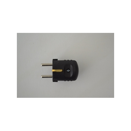 e71.1 PVC Plug Male Black IP20 16A Central hole