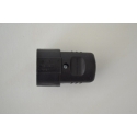 e70.1 PVC Plug Female Black IP20 16A