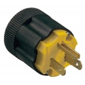 FICHA PVC PRETA USA 15A / 125V