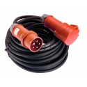 CEE neoprene rubber cable extension 16A,11Kw, 10m