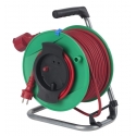 Safety extension reel 230mmØ 25m H05RR-F3G1,5 red 