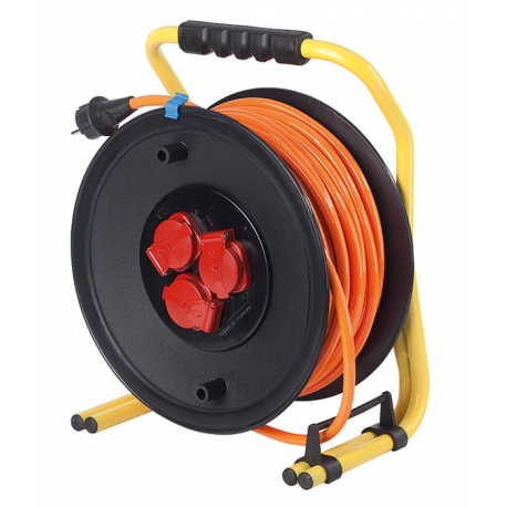 Professional cable reel 320mmØ 50m H07BQ-F 3G1,5 