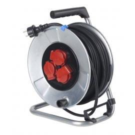 Metal cable reel 285 MMØ 50M H05RR-F 3G1,5 IP44