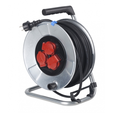 Metal cable reel 285 MMØ 50M H05RR-F 3G1,5 IP44