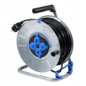 Metal cable reel 285mmØ 50 m H05RR-F 3G1,5 with p