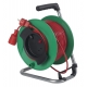 Safety extension reel 230mmØ 25m H05VV-F 3G1,5 red