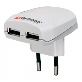 CARREGADOR DE VIAGEM SKROSS EURO USB 1300mA 5V