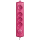 BLOCO TOMADAS ROSA 4x Schuko + INT 1,4 MT CABO