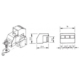 BORNE LIGACAO M-16A 3 POLOS