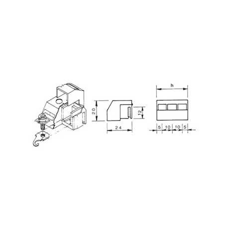 BORNE LIGACAO M-16A 3 POLOS