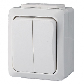 INTERRUPTOR DUPLO ESTANQUE IT WATER IP54 10A BR
