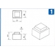 PLASTIC BOX EI30 - SO 10X10T MOD.1