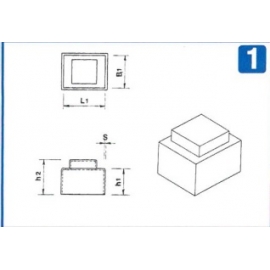 PLASTIC BOX EI30 - SO 10X10T MOD.1