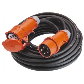 CEE-neoprene rubber cable extensions 16A, 11Kw, 2