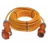 CEE-polyurethane cable extension 16A, 11Kw 10m H07