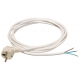 2P+E cord 10m H05VV-F 3G1,0 white