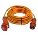 CEE-polyurethane cable extension 16A, 11Kw 25m H07