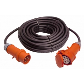 CEE-neoprene rubber cable extension 32A, 22Kw 50m 