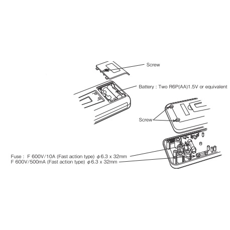 FUSIVEL 10A-250V 6.3X25 P/ KEW 1009