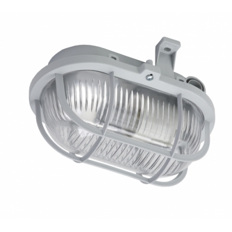 OVAL 60W E27 silver