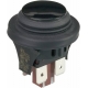 BLACK MOMENTARY SWITCH IP65 16A