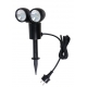 PROJECTOR 2x FOCOS LED 6W P/JARDIM IP44 1,5m