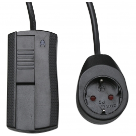 ADAPTADOR REGULACAO FLUXO C/ TOMADA PRETO 20-500W