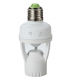 SOCKET E27 WHITE WTH MOTION DETECTOR