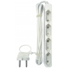 BLOCO TOMADAS BRANCO 4x EURO 1,5m