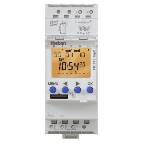 DIGITAL TIME SWITCH 1CAN TR 610 top2 12-24V UC