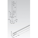 CALHA METALICA C/TAMPA 16x30x2000 MM